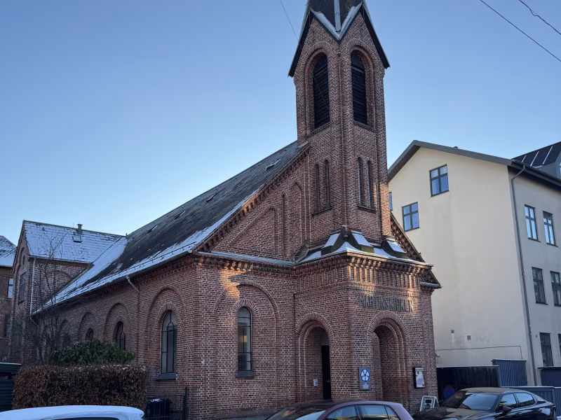 Martinskirken udefra Februar 2025